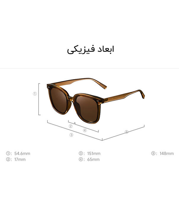 عینک آفتابی پلاریزه شیائومی مدل Mijia Square Frame Polarized Sunglasses