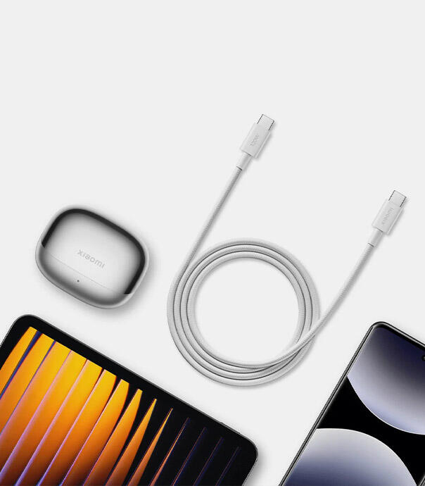 کابل شارژ شیائومی Xiaomi 6A Braided USB-C to USB-C Cable