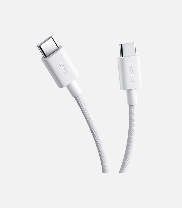 کابل شارژ 3 آمپر USB-C به USB-C شیائومی با طول 1 متر