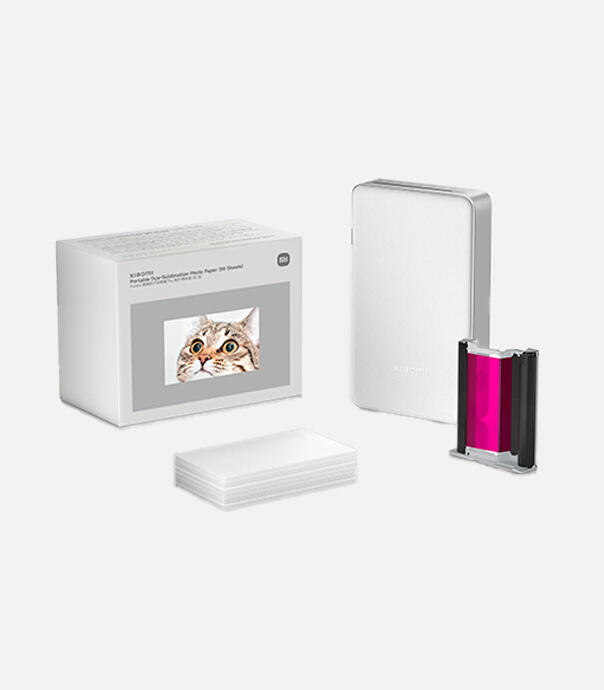 کاعذ و جوهر کارتریج پرینتر چاپ عکس قابل حمل شیائومی مدل Portable Photo Printer Pro (بسته 50 عددی)