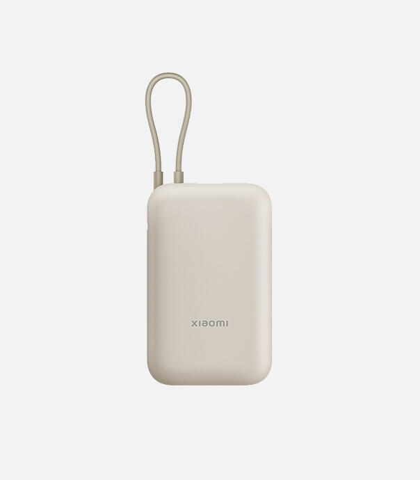 پاوربانک 67 وات شیائومی مدل PB1067 با ظرفیت 10000 میلی آمپر ساعت و کابل یکپارچه