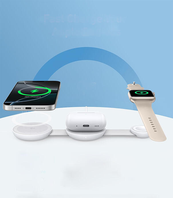 شارژر بی سیم مگ سیف سه کاره انکر مدل  Anker MagGo Qi2 Charger B25M8