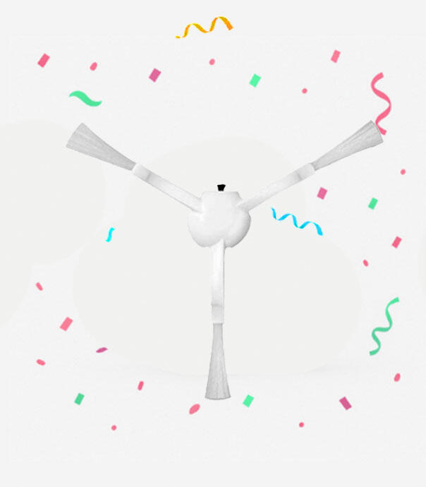 برس کناری جارو رباتیک  (جفت) Xiaomi S10 Plus | X10 Plus | X20 PLus