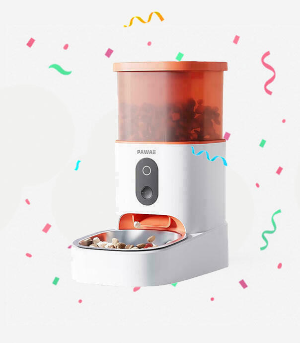 ظرف غذا حیوانات خانگی مدل PAWAii Smart Pet Feeder PAF01W-R