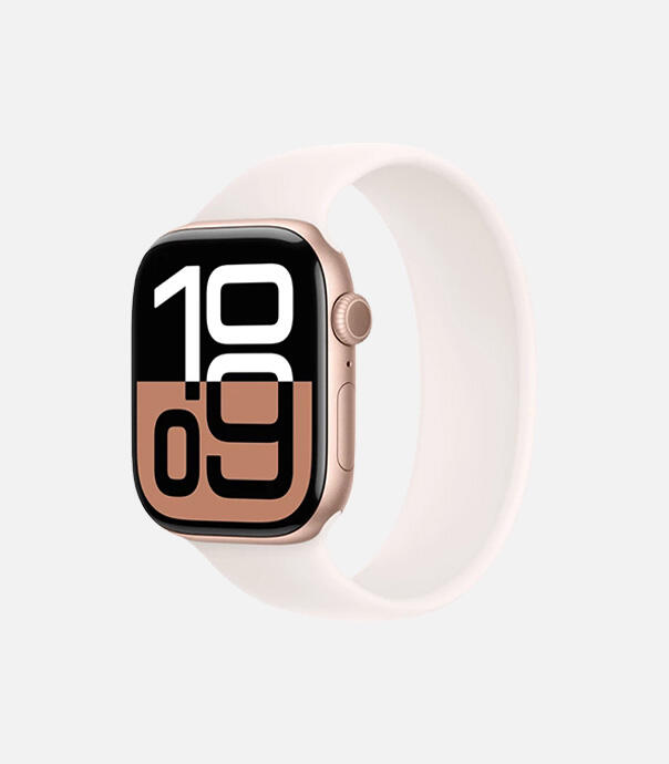 اپل واچ سری 10 آلومینیوم مدل 46 میلی متری با بند سیلیکونی