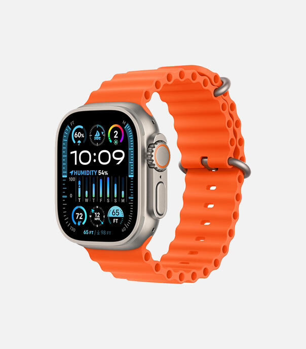 اپل واچ Ultra 2 مدل 49 میلی متری Natural Titanium Case با بند Ocean Loop