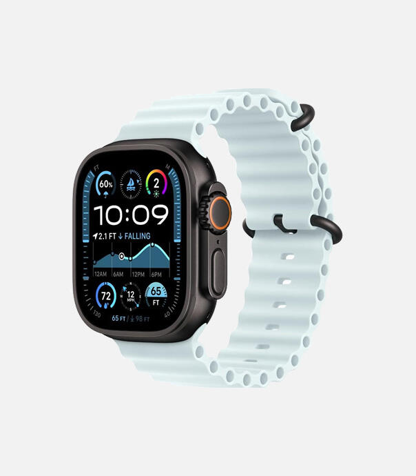 اپل واچ Ultra 2 مدل 49 میلی متری Black Titanium Case با بند Ocean Loop
