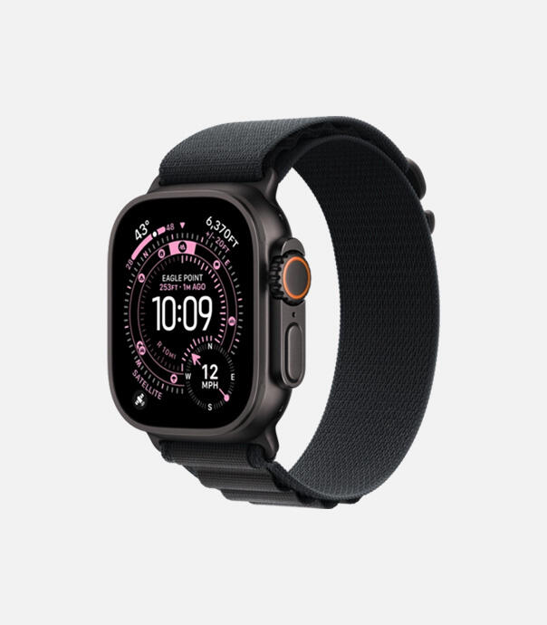اپل واچ Ultra 3 مدل 49 میلی متری Black Titanium Case با بند Alpine Loop