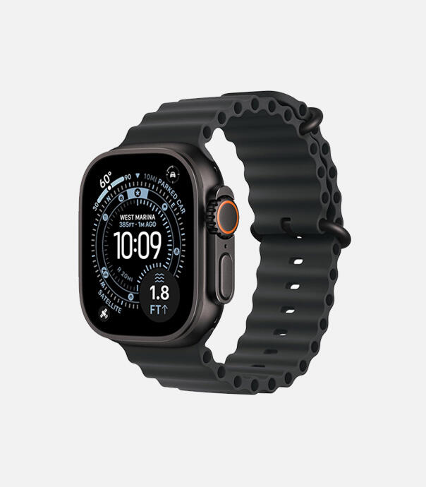 اپل واچ Ultra 3 مدل 49 میلی متری Black Titanium Case با بند Ocean Loop