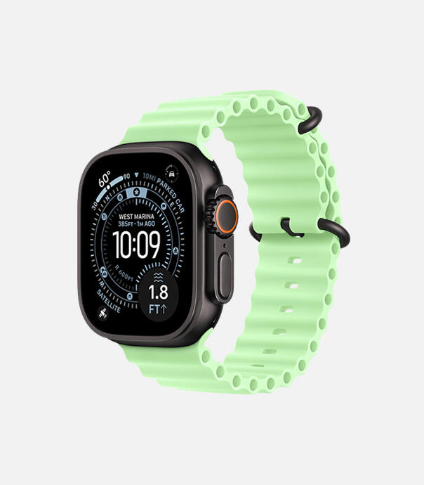 اپل واچ Ultra 3 مدل 49 میلی متری Black Titanium Case با بند Ocean Loop