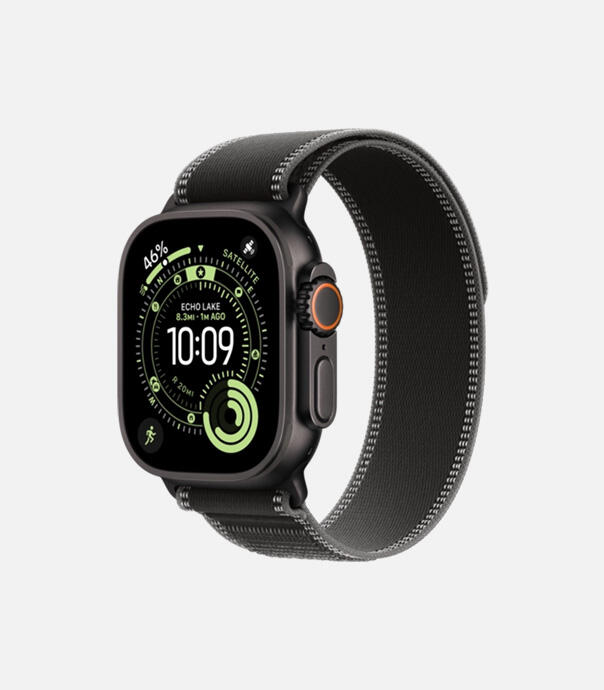 اپل واچ Ultra 3 مدل 49 میلی متری Black Titanium Case با بند Trail Loop