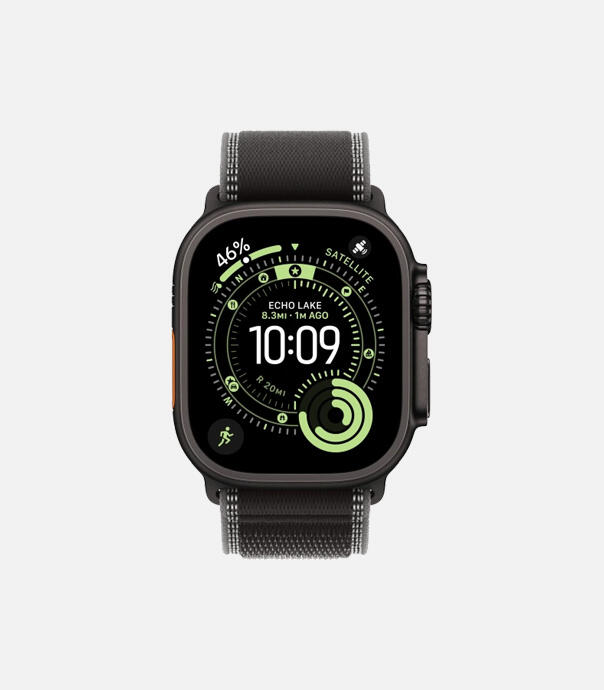 اپل واچ Ultra 3 مدل 49 میلی متری Black Titanium Case با بند Trail Loop