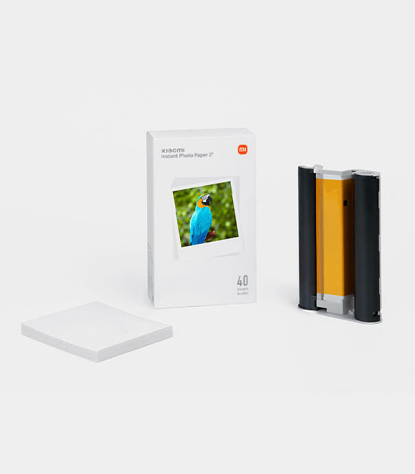 پک 40 تایی کاغذ چاپ عکس 3 اینچی شیائومی مدل Xiaomi Instant Photo Paper