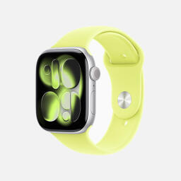 اپل واچ سری 11 آلومینیوم مدل 42 میلی متری GPS با بند سیلیکونی