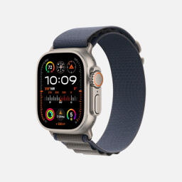 اپل واچ Ultra 2 مدل 49 میلی متری Natural Titanium Case با بند Alpine Loop