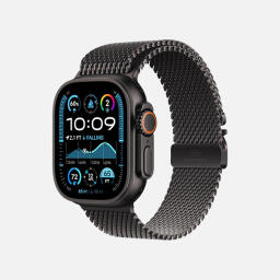 اپل واچ Ultra 2 مدل 49 میلی متری Black Titanium Case با بند Milanese Loop