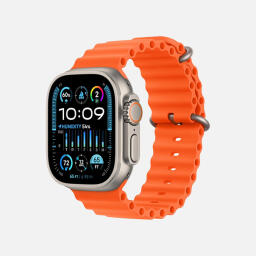 اپل واچ Ultra 2 مدل 49 میلی متری Natural Titanium Case با بند Ocean Loop