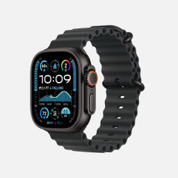 اپل واچ Ultra 2 مدل 49 میلی متری Black Titanium Case با بند Ocean Loop