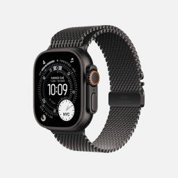 اپل واچ Ultra 3 مدل 49 میلی متری Black Titanium Case با بند Milanese Loop