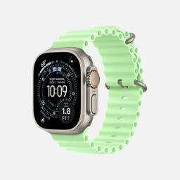 اپل واچ Ultra 3 مدل 49 میلی متری Natural Titanium Case با بند Ocean Loop