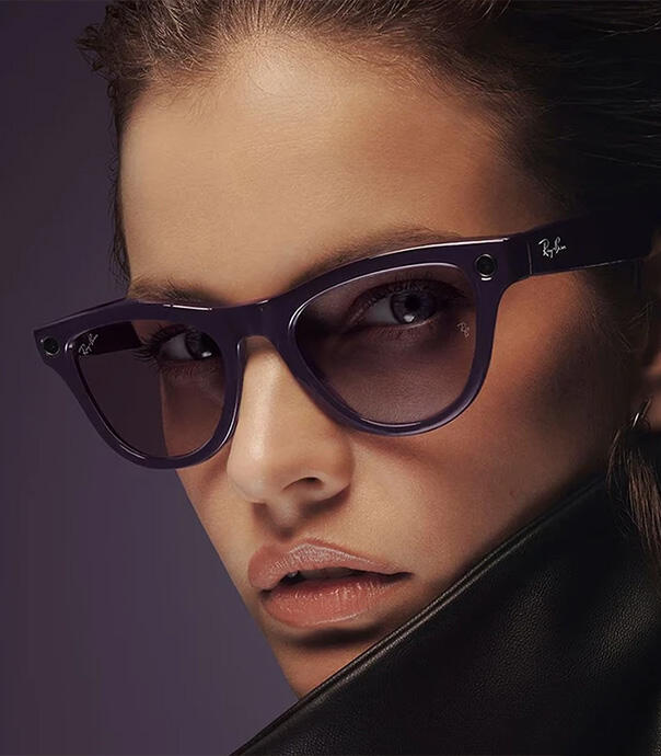 عینک هوشمند متا ری بن Ray-Ban Meta Skyler Shiny Chalky Gray RW4010