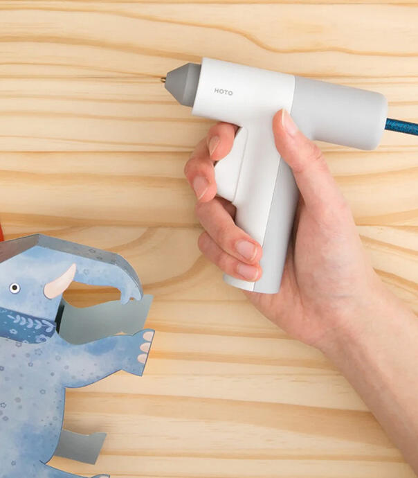 دستگاه چسب حرارتی شارژی شیائومی مدل Hoto Cordless Mini Stand-Up Hot Glue Gun QWRJQ001