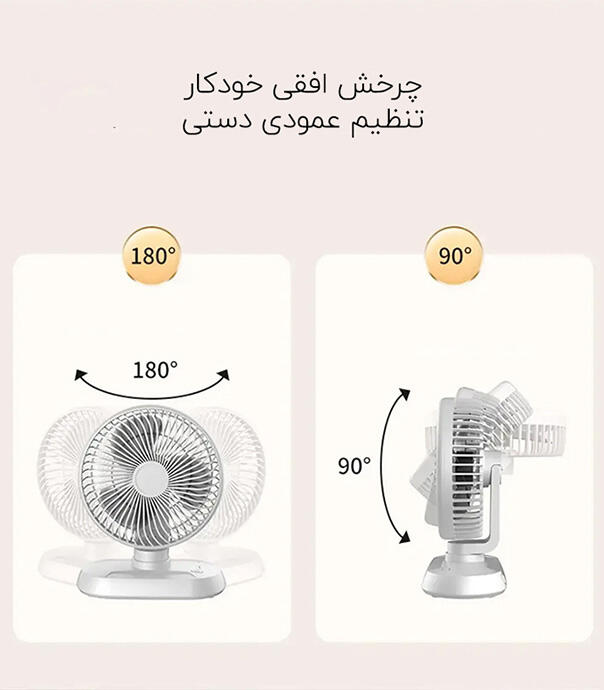 پنکه شارژی شیائومی مدل MIWAING DESKTOP CIRCULATION FAN HX288