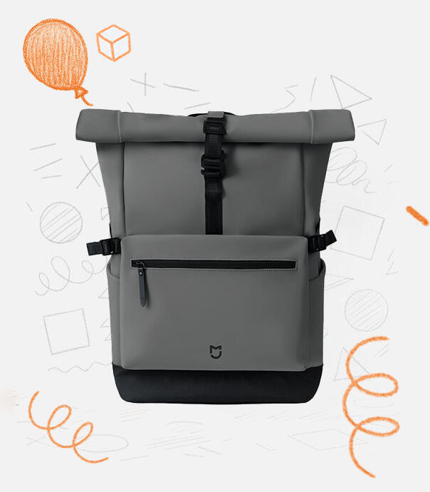 کوله پشتی شیائومی مدل Mijia Rolled Edge Casual Backpack
