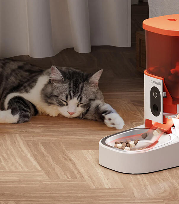 ظرف غذا حیوانات خانگی مدل PAWAii Smart Pet Feeder PAF01W-R