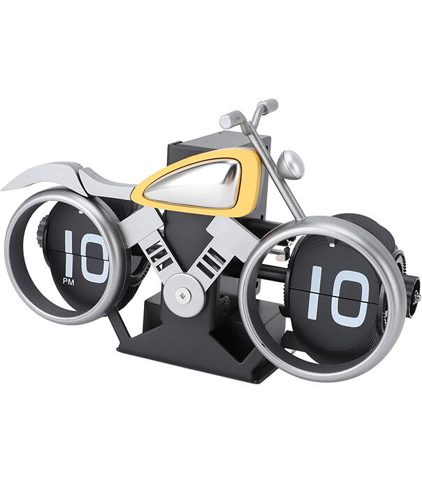 ساعت ورقه‌ای طرح موتور سیکلت Flip Clock MotorCycle F116