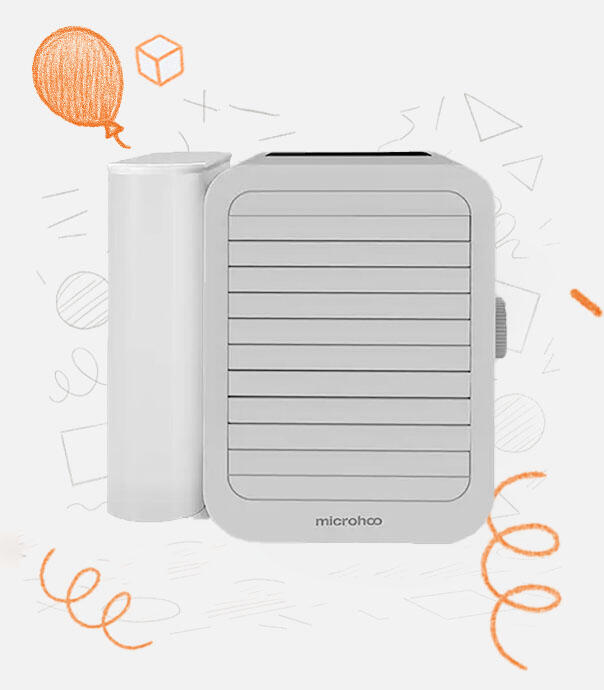 مینی کولر سلولوزی مدل Microhoo Snowman Lite Bright MH01RB