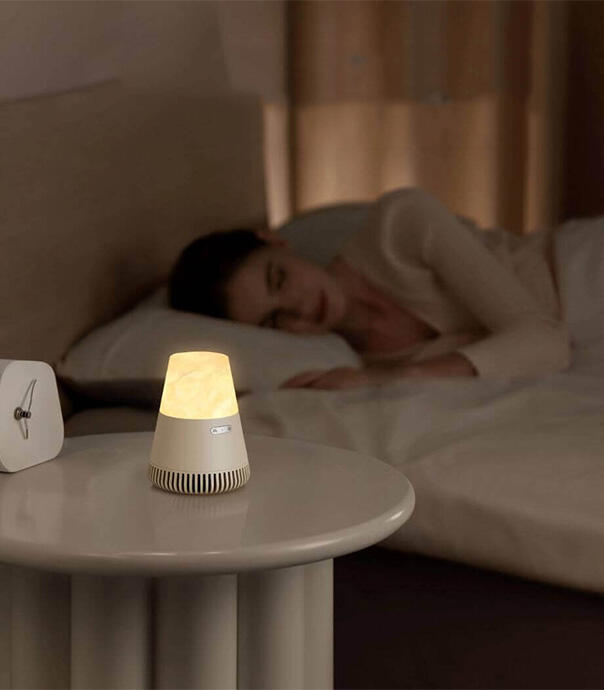 اسپیکر بلوتوثی و چراغ خواب طرح سنگ مدل Ezvalo Bluetooth Speaker - EZM2436A