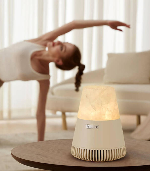 اسپیکر بلوتوثی و چراغ خواب طرح سنگ مدل Ezvalo Bluetooth Speaker - EZM2436A