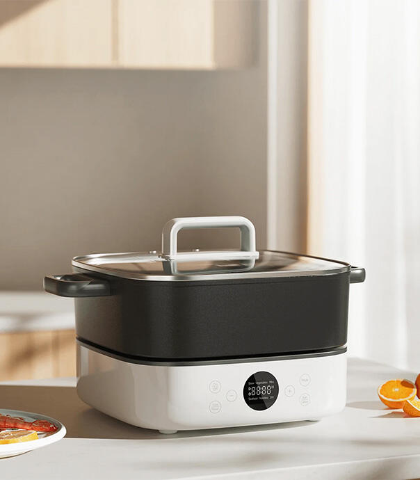 قابلمه چندکاره 6 لیتری شیائومی مدل Xiaomi Multifunctional Hot Pot Cooker 6L MEH01