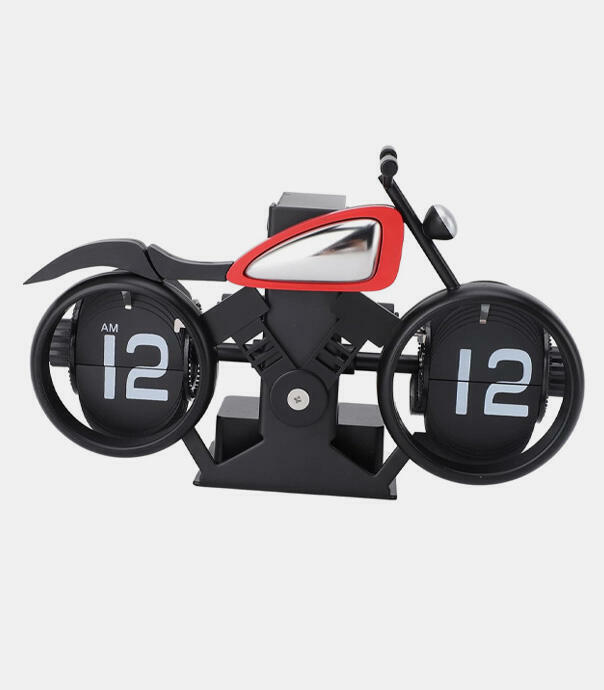 ساعت ورقه‌ای طرح موتور سیکلت Flip Clock MotorCycle F116