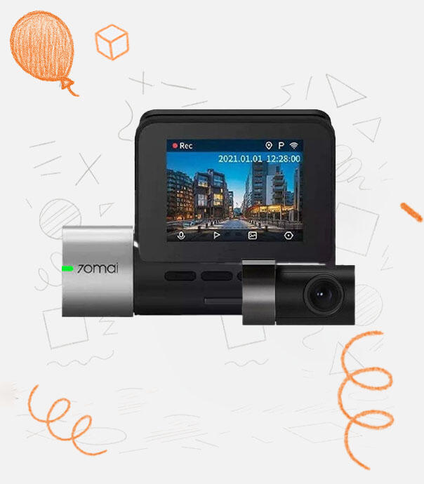 دوربین خودرو  Dash cam Pro Plus A500S به همراه دوربین عقب