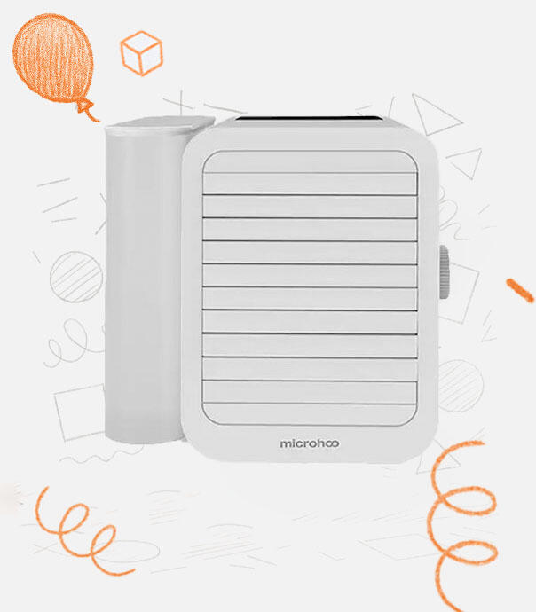 مینی کولر سلولوزی مدل Microhoo Snowman Lite Bright MH01R