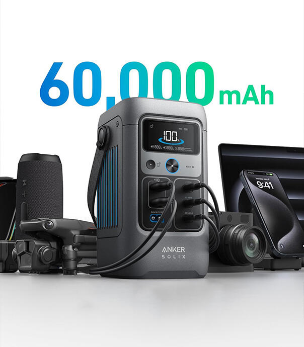 پاور استیشن انکر مدل Anker SOLIX C200 DC A1727 با ظرفیت 60000 میلی آمپر ساعت