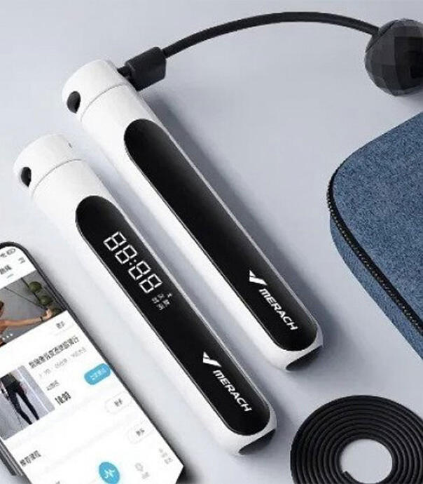 طناب ورزشی شمارنده هوشمند شیائومی مدل Merach J1 Super Fat Burning Smart Skipping Rope