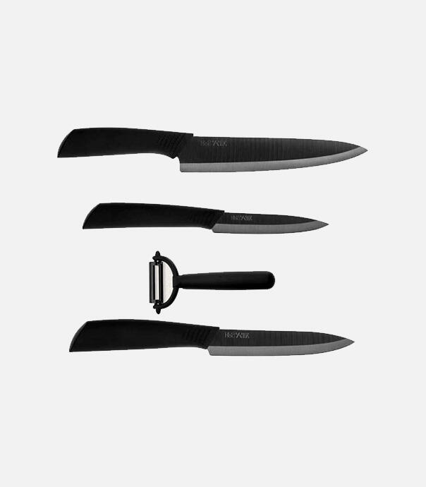 ست چاقو و پوست کن شیائومی مدل HUOHOU Nano Ceramic Knife Set HU0010
