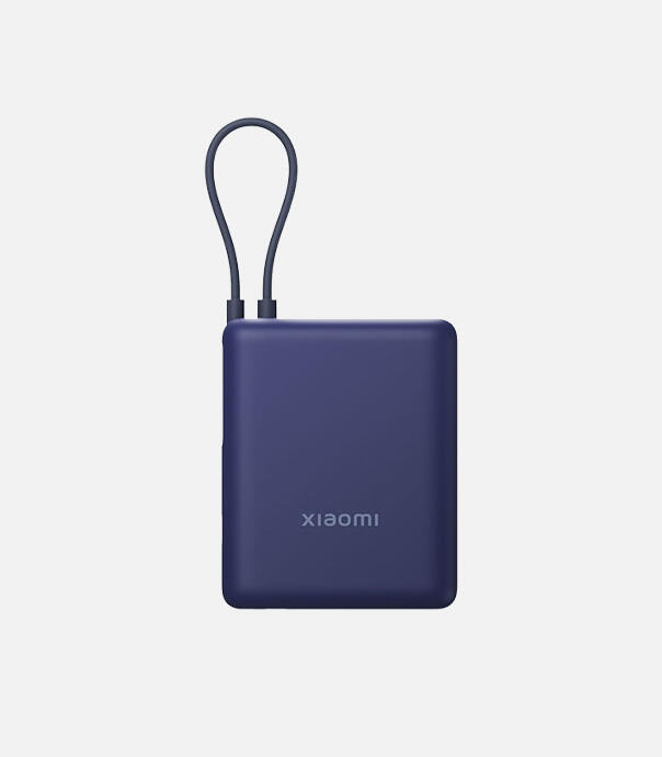 پاوربانک 33 وات شیائومی مدل PB1033MI با ظرفیت 10000 میلی آمپر ساعت و کابل یکپارچه