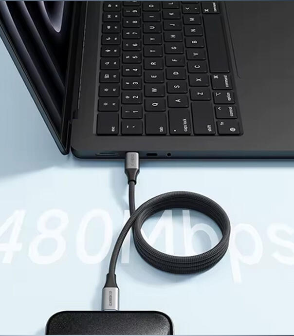 کابل 240 وات 6 آمپر مغناطیسی 1 متری کاکتک مدل Cuktech 6A Braided Magnetic Cable 1M