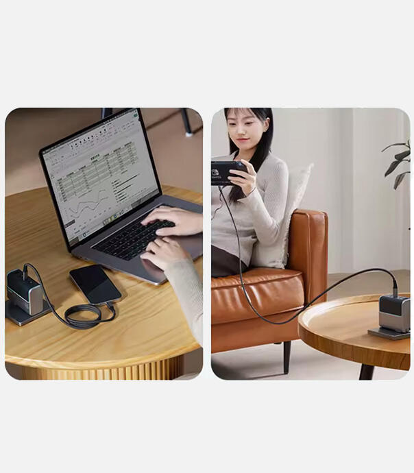 کابل 240 وات 6 آمپر مغناطیسی 1 متری کاکتک مدل Cuktech 6A Braided Magnetic Cable 1M