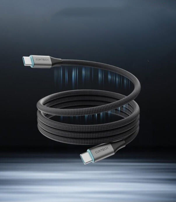 کابل 240 وات 6 آمپر مغناطیسی 1 متری کاکتک مدل Cuktech 6A Braided Magnetic Cable 1M