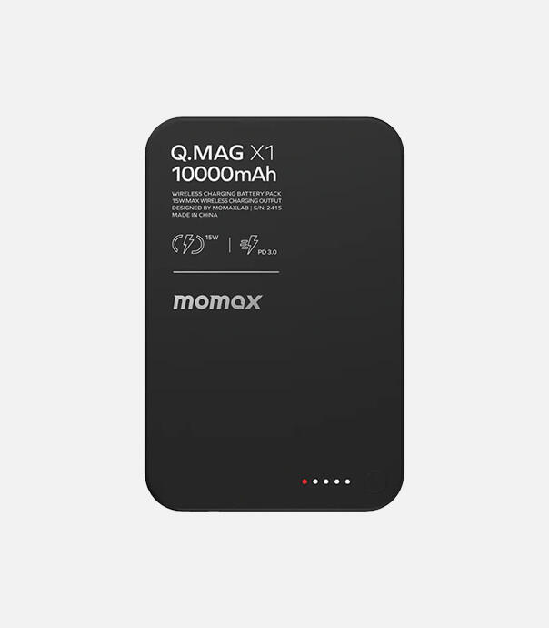 پاوربانک بیسیم مومکس مدل Momax Q MAG X1 IP117A با ظرفیت 10000 میلی آمپر ساعت