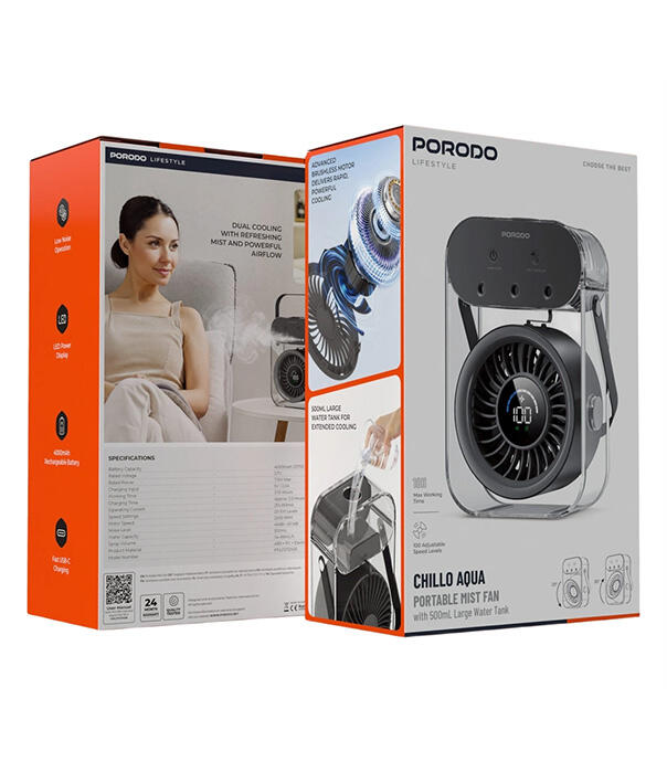 پنکه مه پاش پرودو مدل Porodo Lifestyle Chillo Aqua PDLFSTZH26
