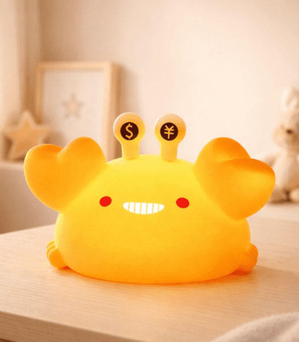 چراغ خواب سیلیکونی کودک طرح خرچنگ Golden Crab