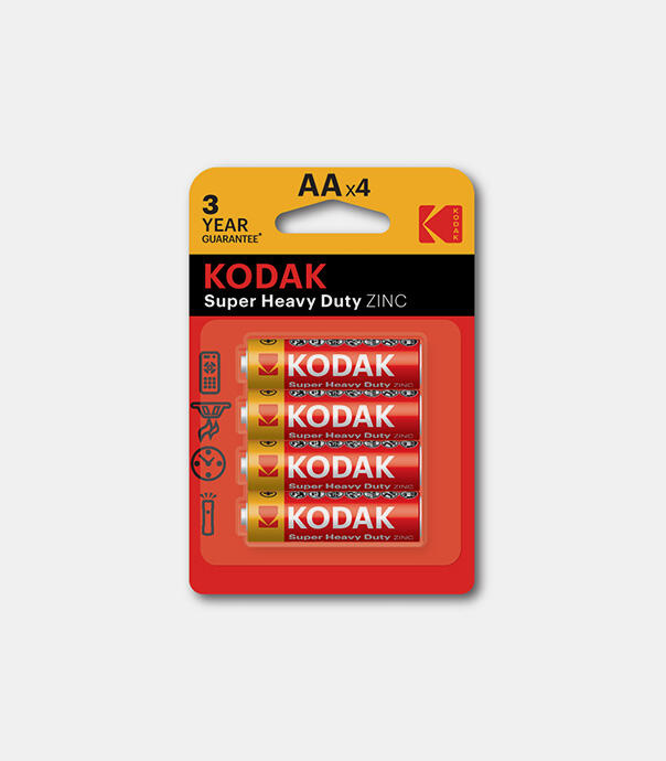 باتری قلمی کداک 4 عددی AA مدل Super Heavy Duty