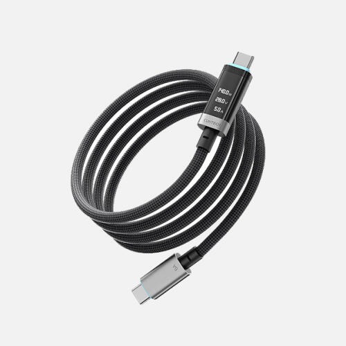 کابل 240 وات 6 آمپر با نمایشگر دیجیتال Cuktech 6A Braided Cable 1.5M CTC615P
