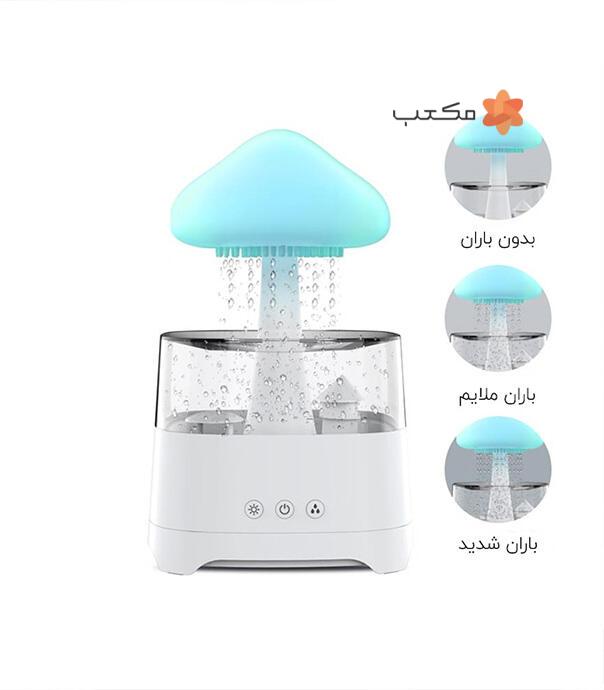 دستگاه رطوبت ساز و چراخ خواب اسپیکردار مدل Bluetooth Speaker Rain Cloud